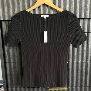 Banana Republic Elegant Black Short Sleeve Tee